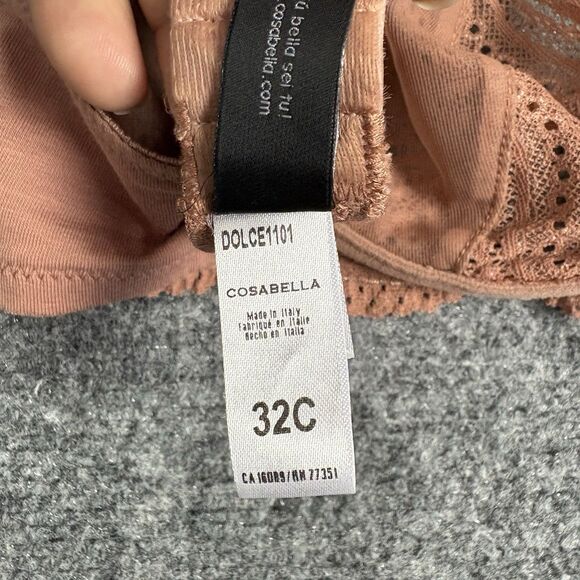 Cosabella Dolce Underwire Bra Size 32C Brown - Picture 4 of 9